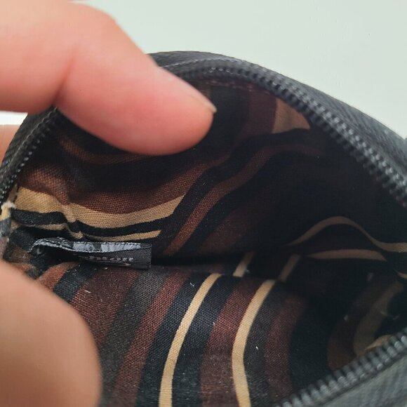 Brighton Snakeskin Purse Small Pouch Heart Genuine Black Leather - Picture 4 of 7